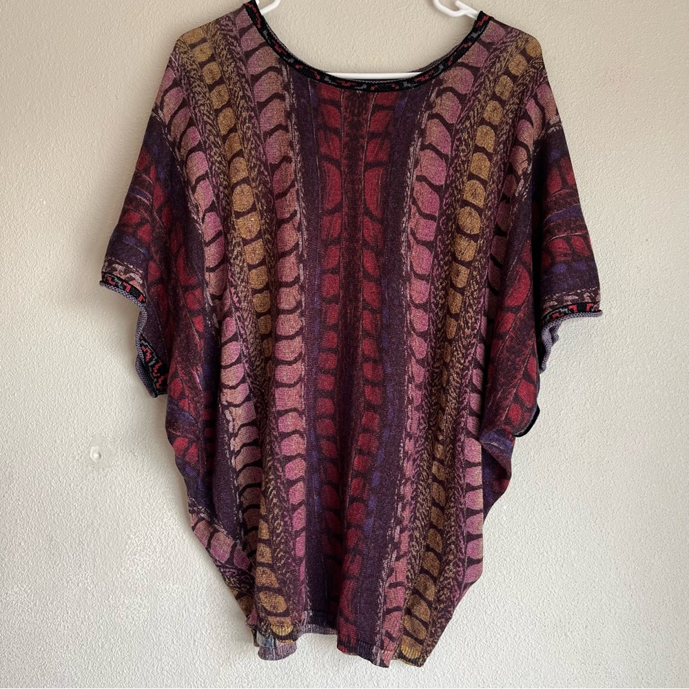 Custo Barcelona Knit Top Blouse Sz Medium Multicolor - Picture 7 of 7